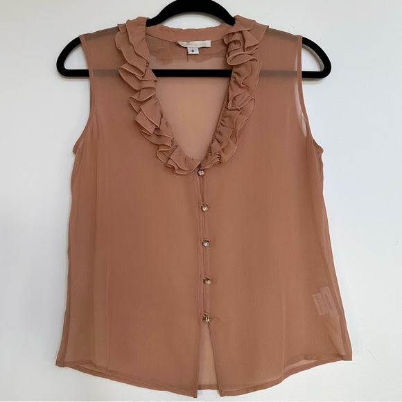 St. John Tops - St. John Couture Vintage Ruffle Silk Blouse 6